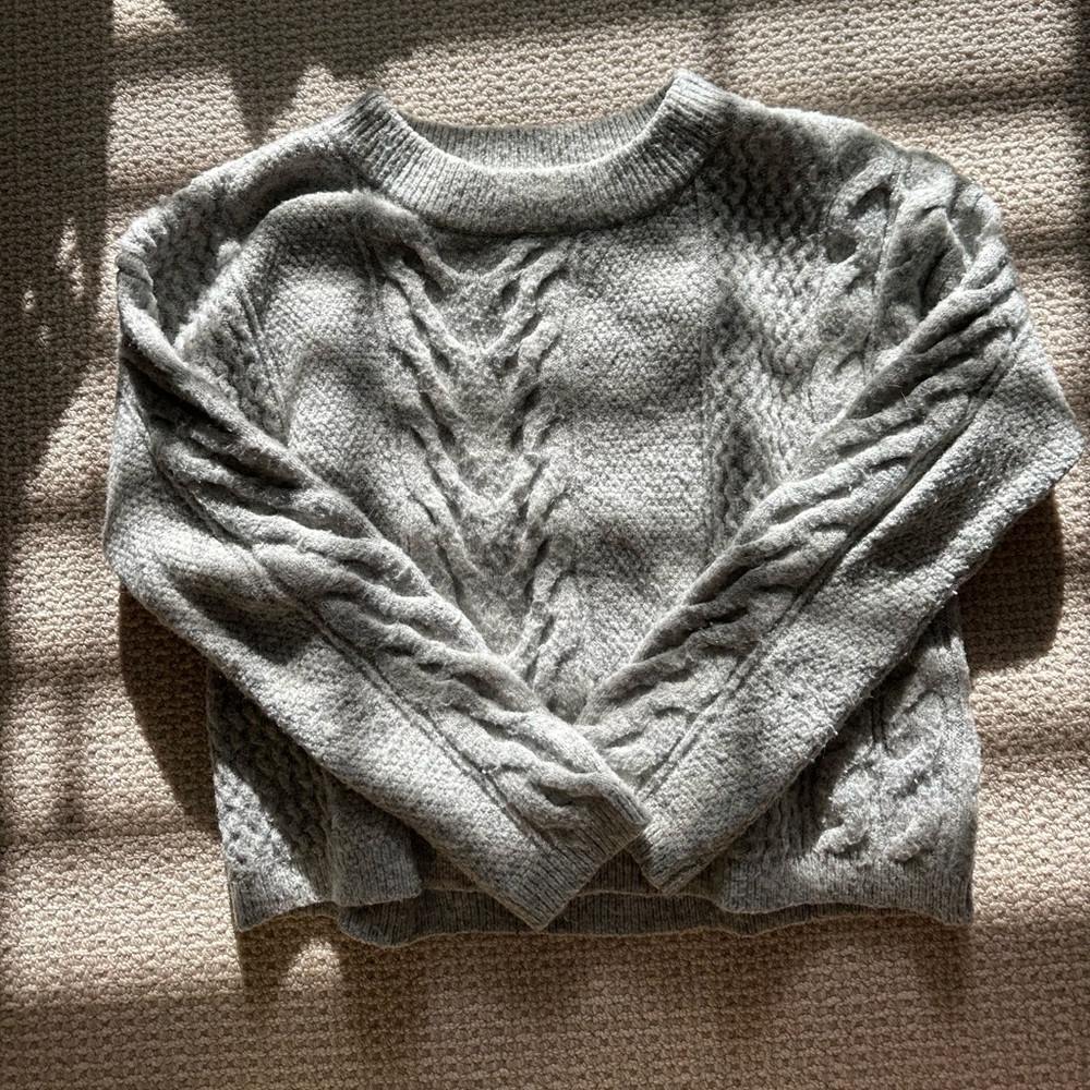 Grey chunky sweater